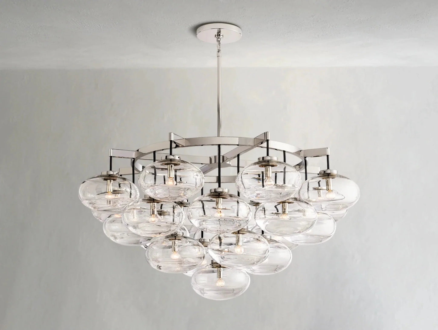Cebret Glass Round Chandelier - GILDLAMPS