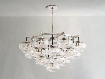 Cebret Glass Round Chandelier - GILDLAMPS