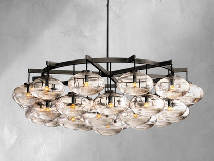 Cebret Glass Round Chandelier - GILDLAMPS