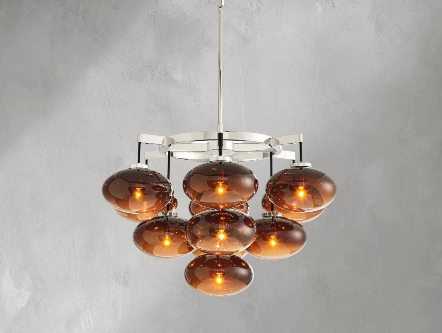 Cebret Glass Round Chandelier - GILDLAMPS