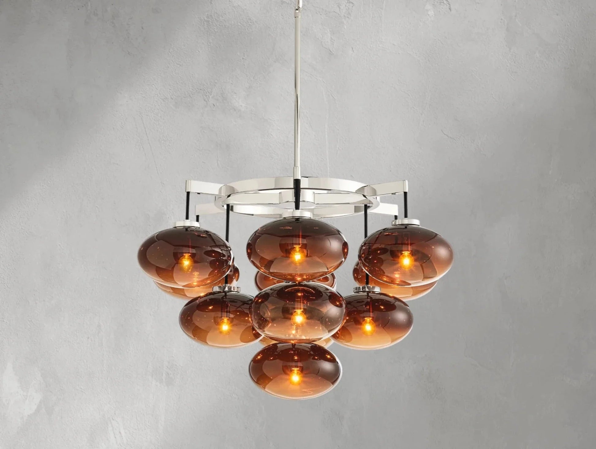 Cebret Glass Round Chandelier - GILDLAMPS