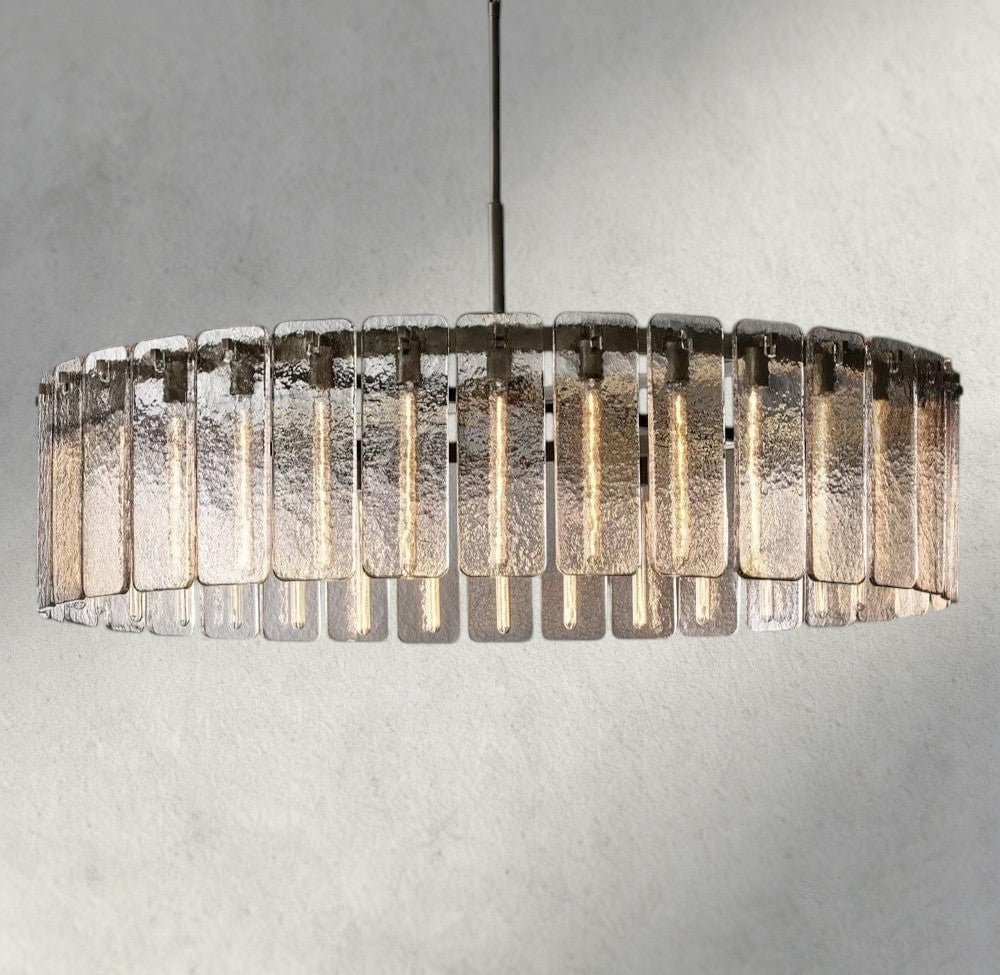 Celamotto Glass Round Chandelier 36", 48", 60" - GILDLAMPS