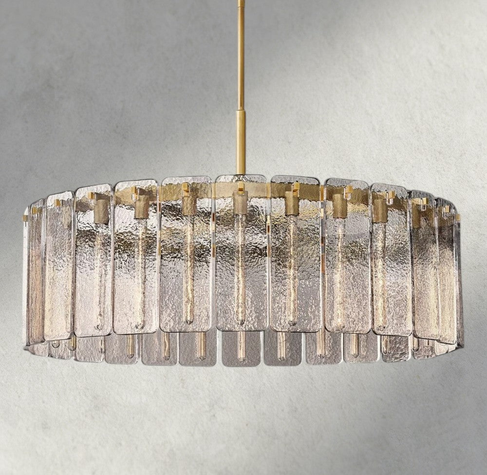 Celamotto Glass Round Chandelier 36", 48", 60" - GILDLAMPS