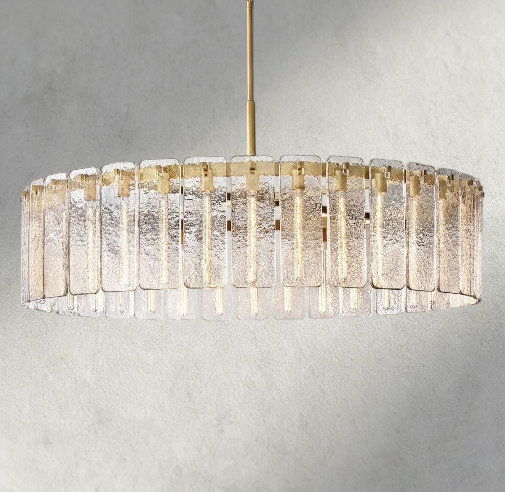 Celamotto Glass Round Chandelier 36", 48", 60" - GILDLAMPS