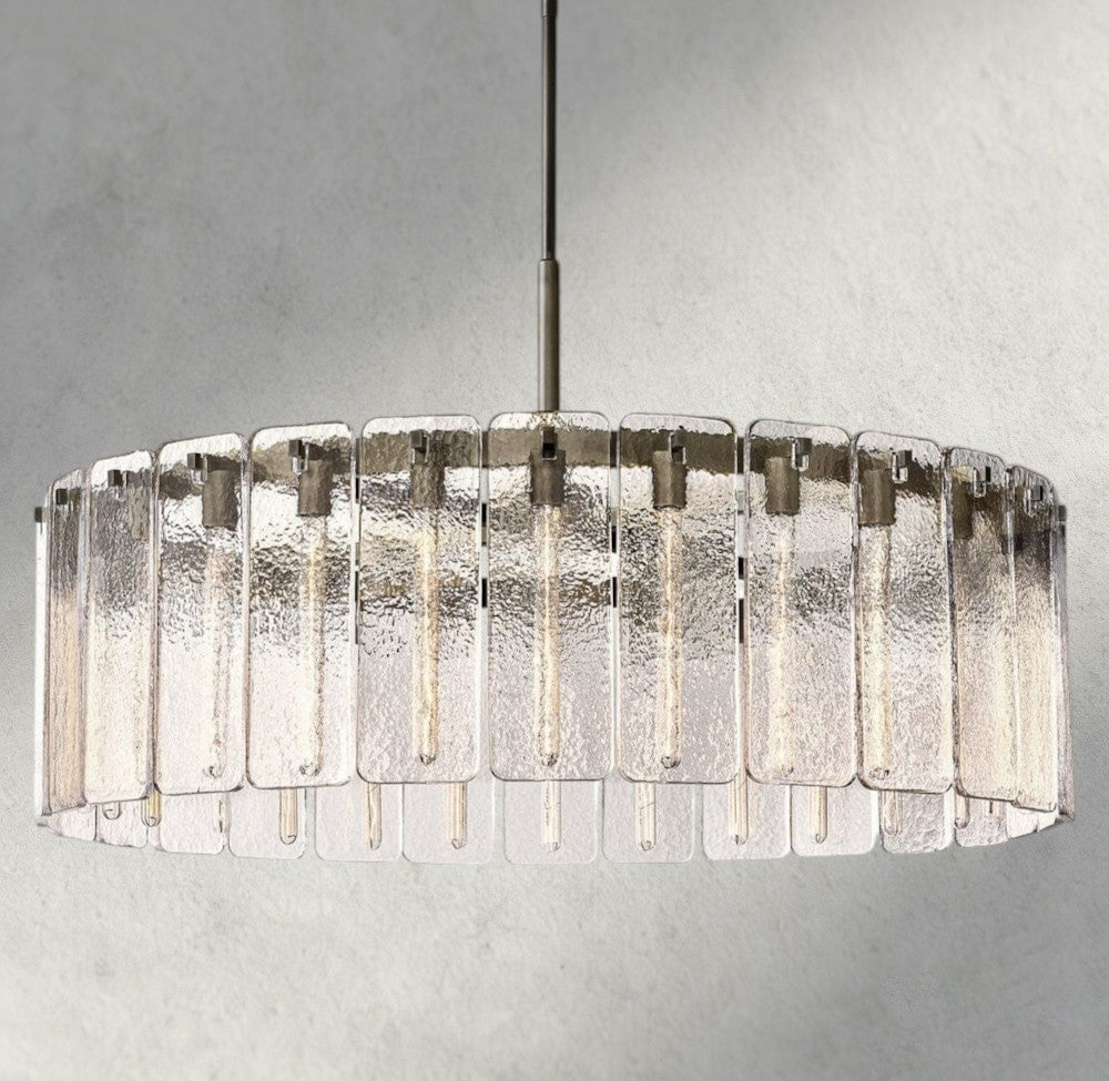 Celamotto Glass Round Chandelier 36", 48", 60" - GILDLAMPS
