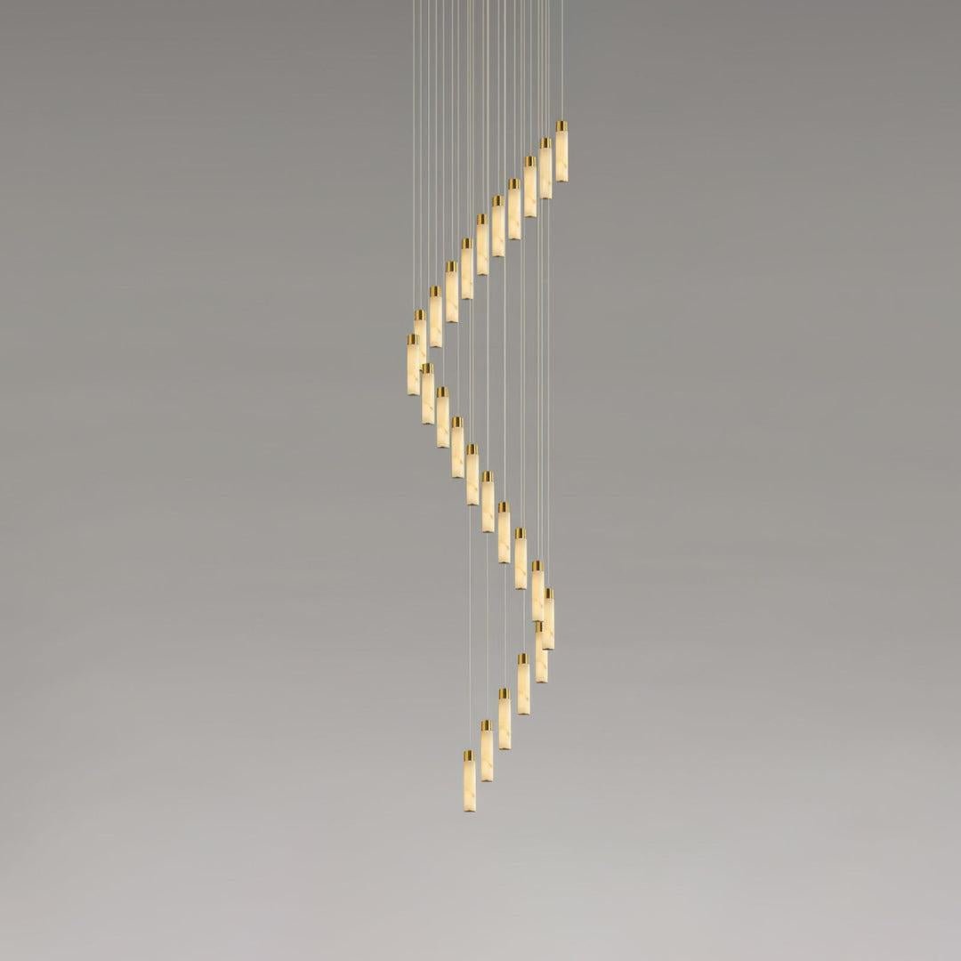 Celestial Alabaster Cascade Chandelier - GILDLAMPS