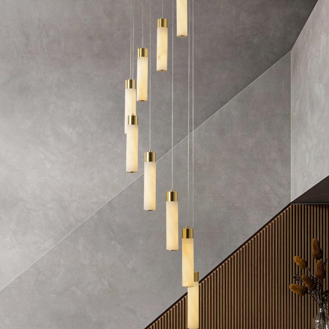 Celestial Alabaster Cascade Chandelier - GILDLAMPS