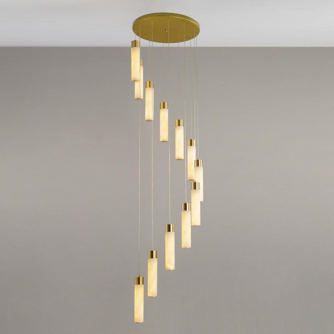 Celestial Alabaster Cascade Chandelier - GILDLAMPS