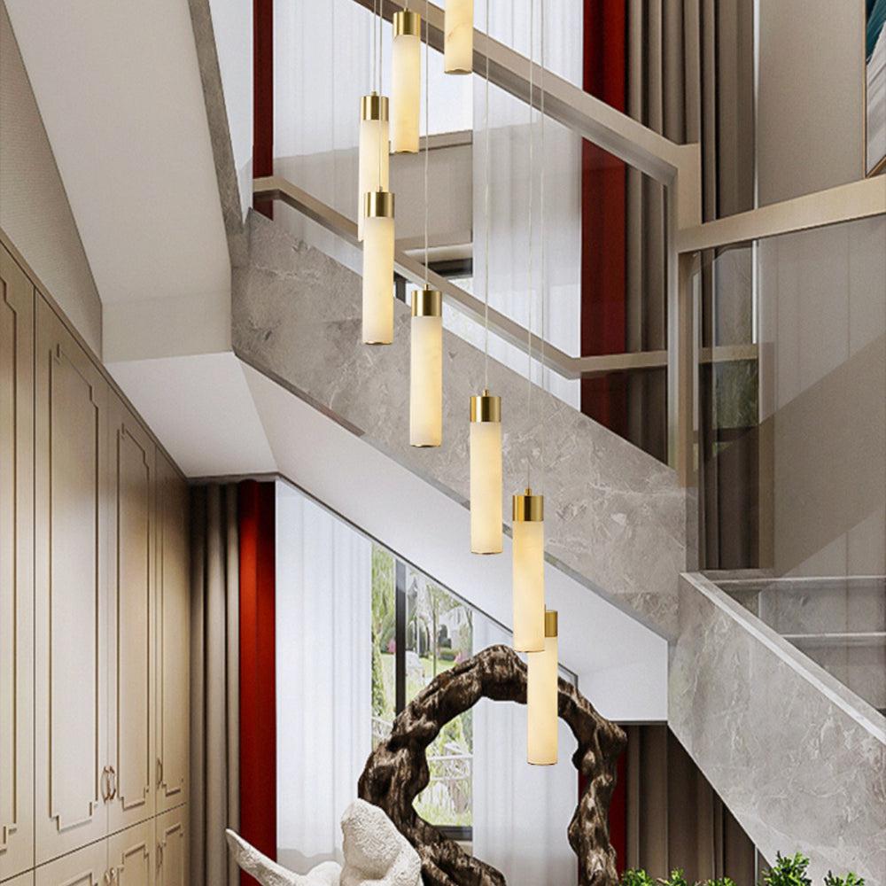 Celestial Alabaster Cascade Chandelier - GILDLAMPS