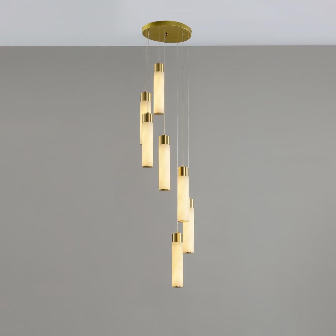 Celestial Alabaster Cascade Chandelier - GILDLAMPS