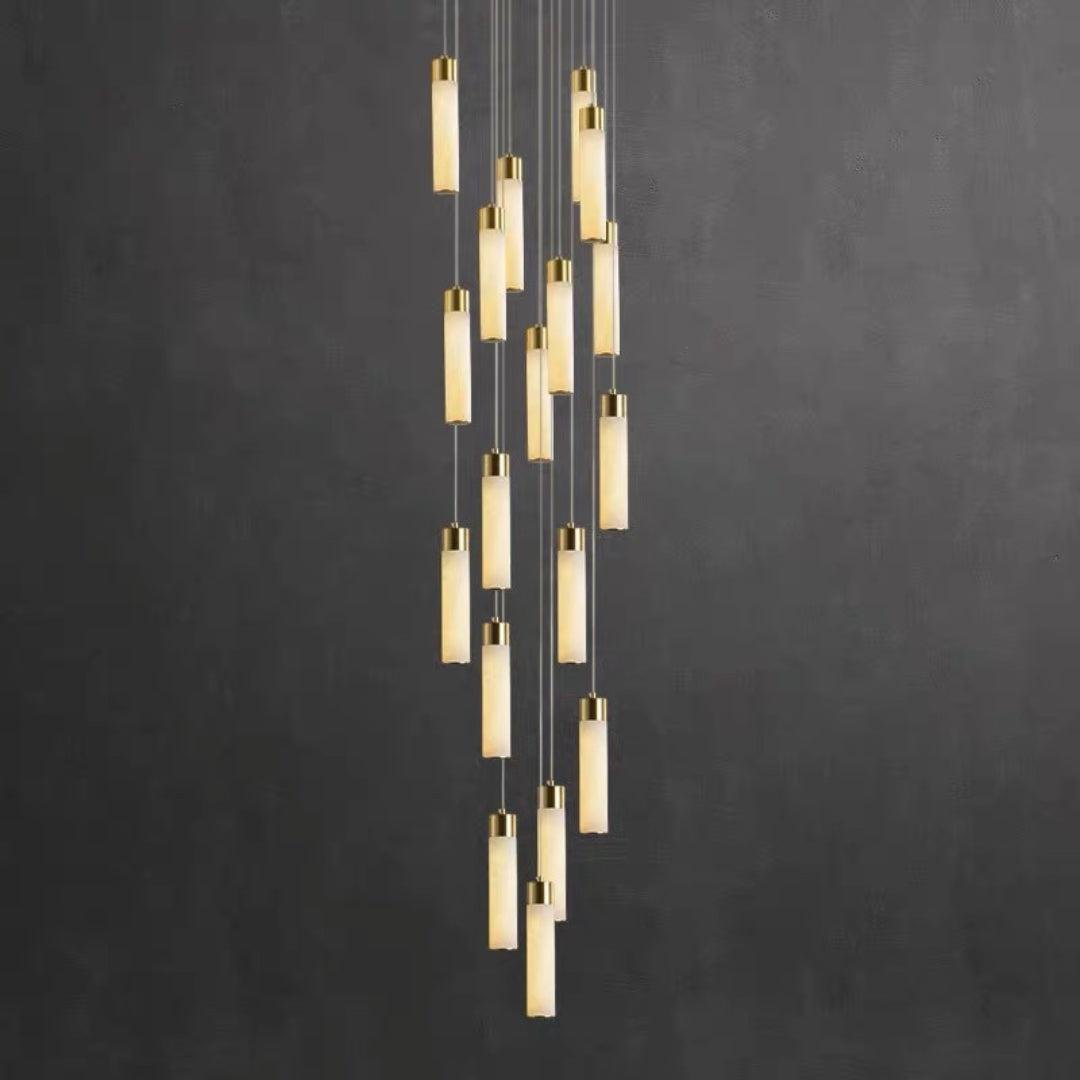 Celestial Alabaster Cascade Chandelier - GILDLAMPS