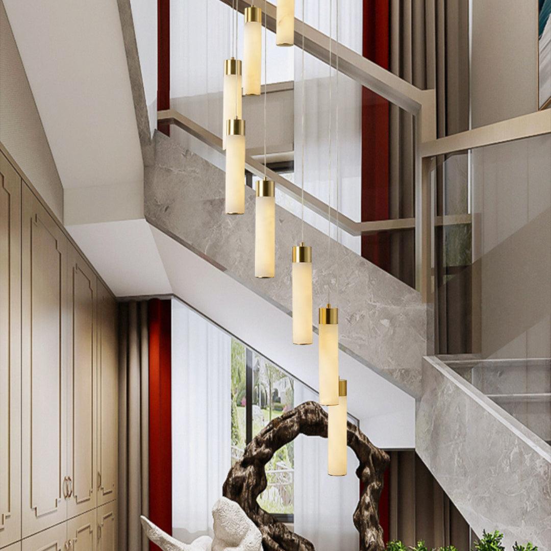 Celestial Alabaster Cascade Chandelier - GILDLAMPS
