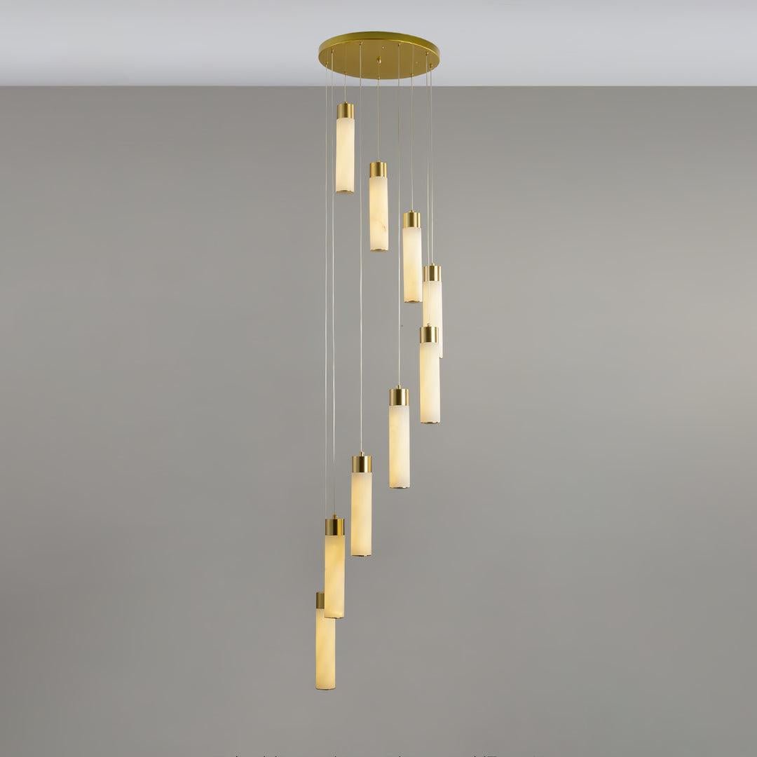 Celestial Alabaster Cascade Chandelier - GILDLAMPS