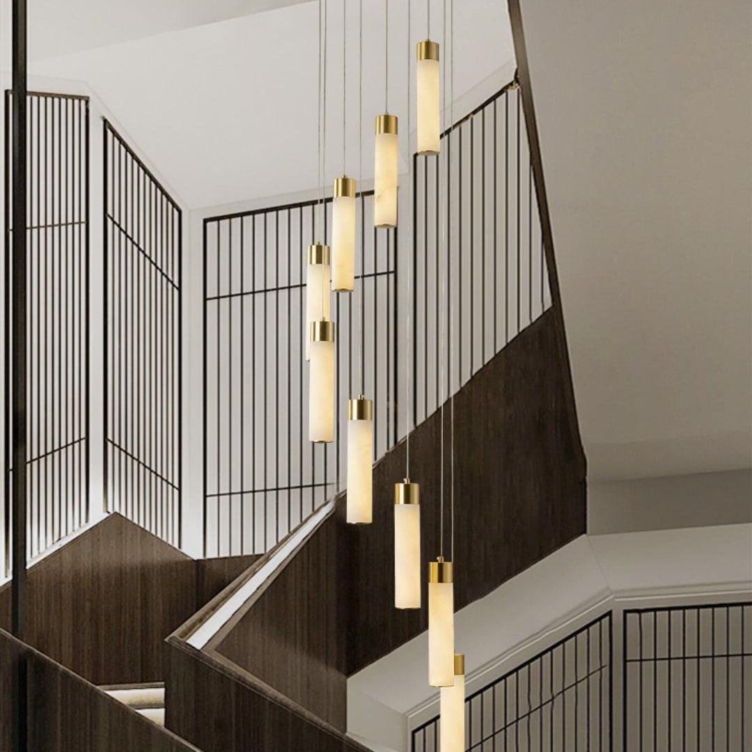 Celestial Alabaster Cascade Chandelier - GILDLAMPS
