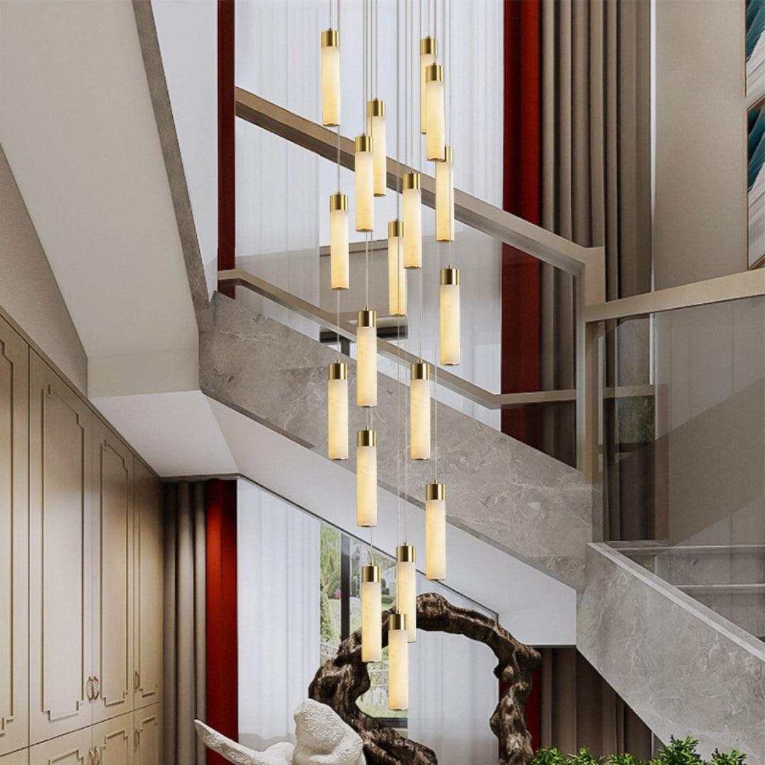 Celestial Alabaster Cascade Chandelier - GILDLAMPS