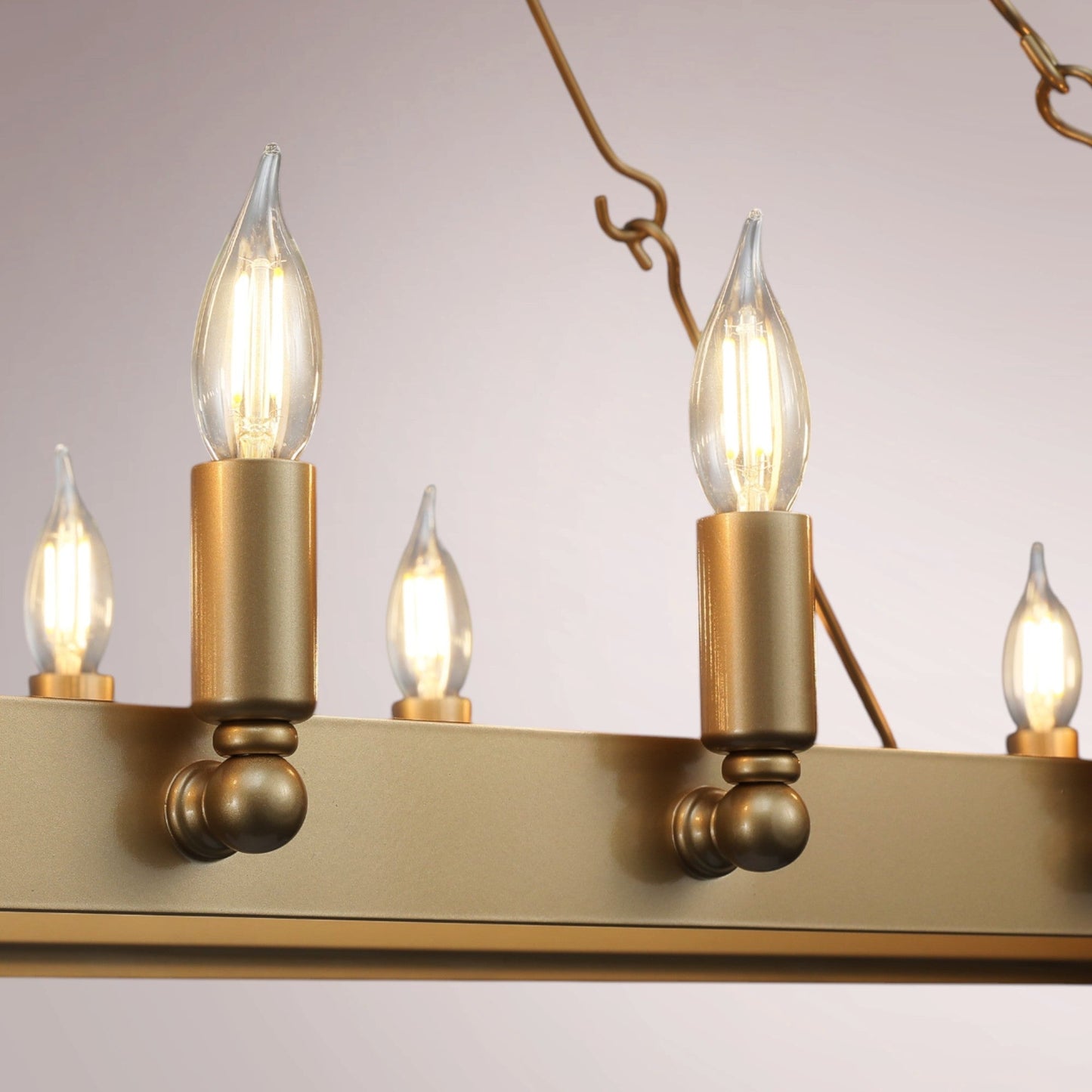 Cemino Vintage Candelabra Rectangular Chandelier - GILDLAMPS
