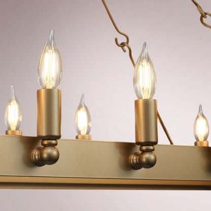 Cemino Vintage Candelabra Rectangular Chandelier - GILDLAMPS