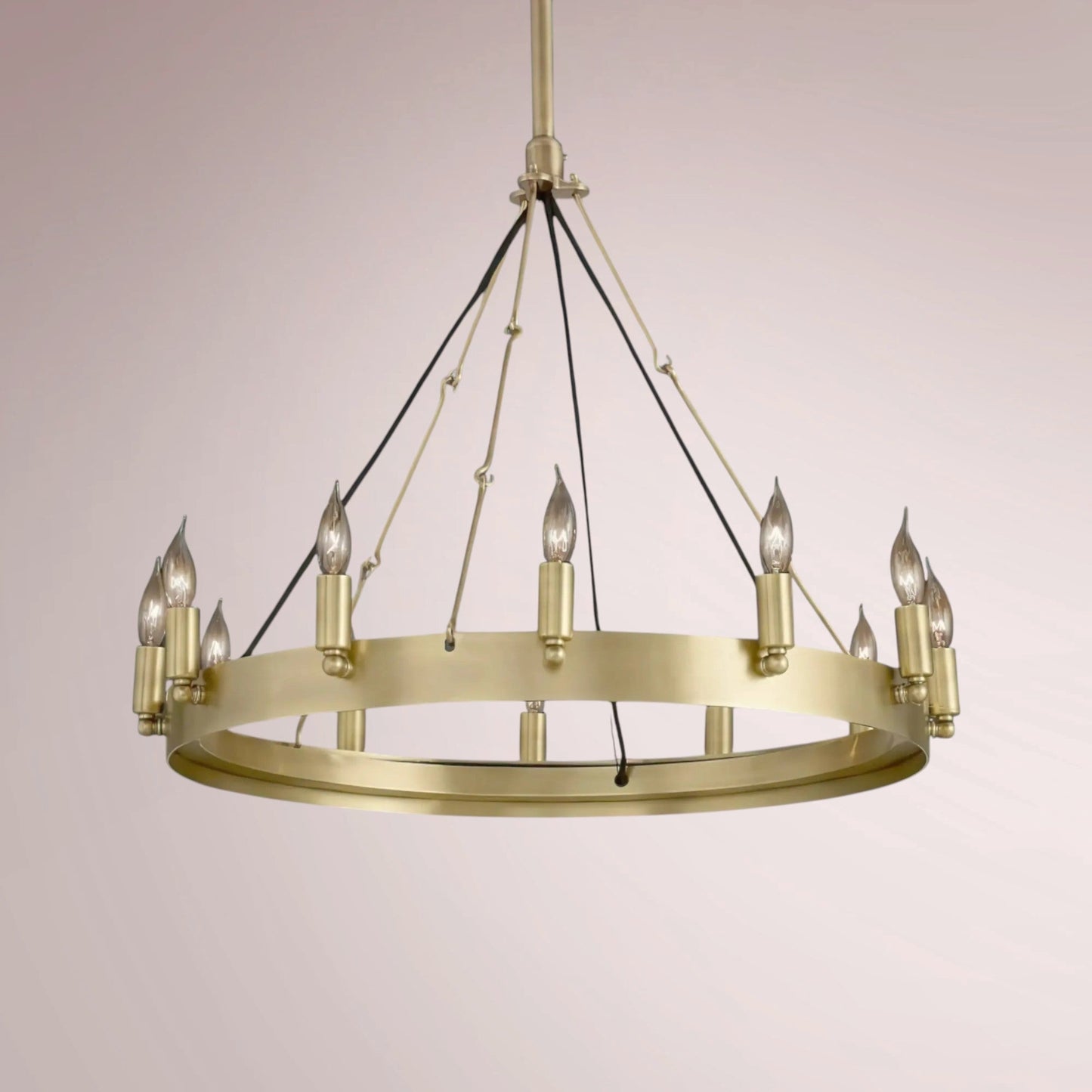 Cemino Vintage Candelabra Round Chandelier - GILDLAMPS