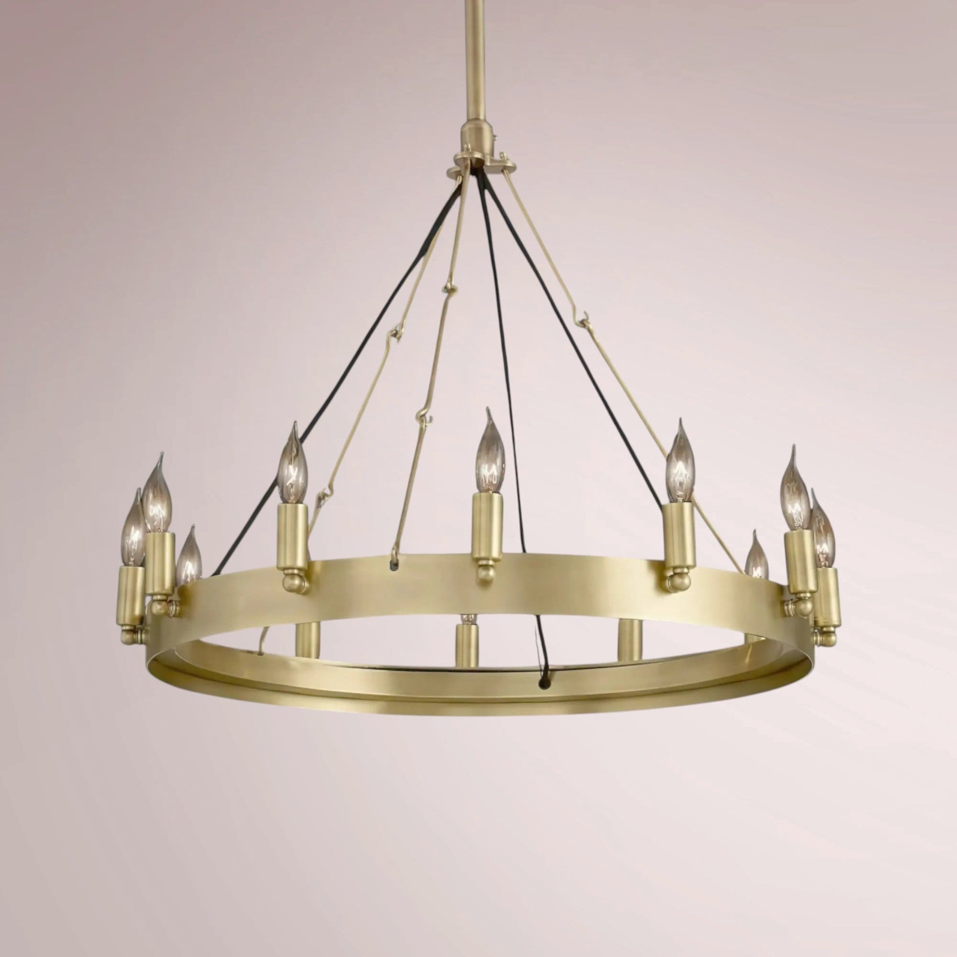 Cemino Vintage Candelabra Round Chandelier - GILDLAMPS