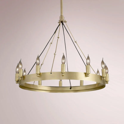 Cemino Vintage Candelabra Round Chandelier - GILDLAMPS