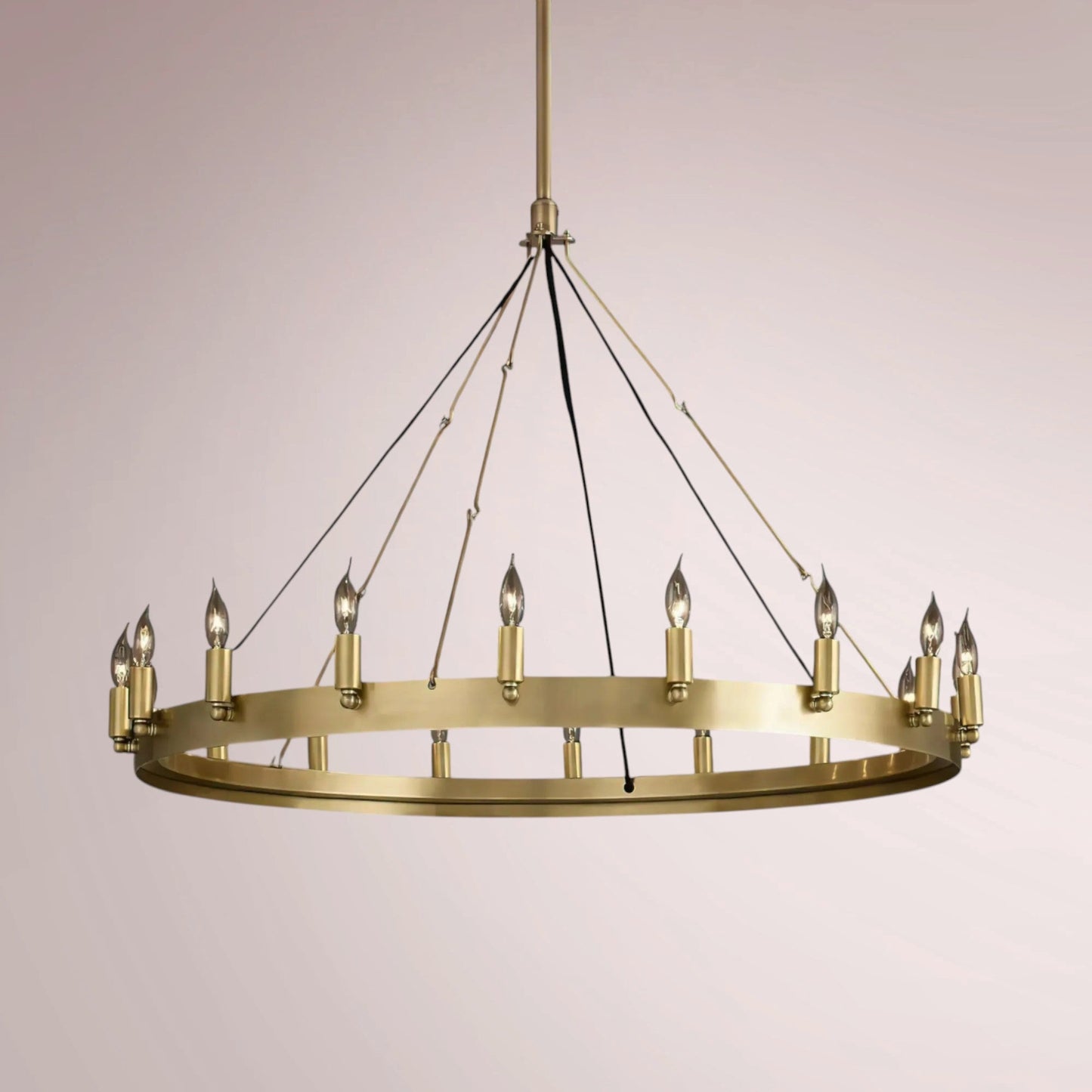 Cemino Vintage Candelabra Round Chandelier - GILDLAMPS