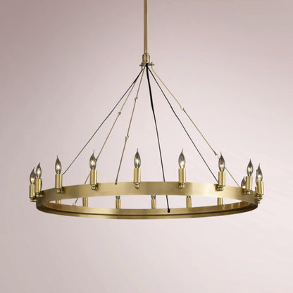 Cemino Vintage Candelabra Round Chandelier - GILDLAMPS
