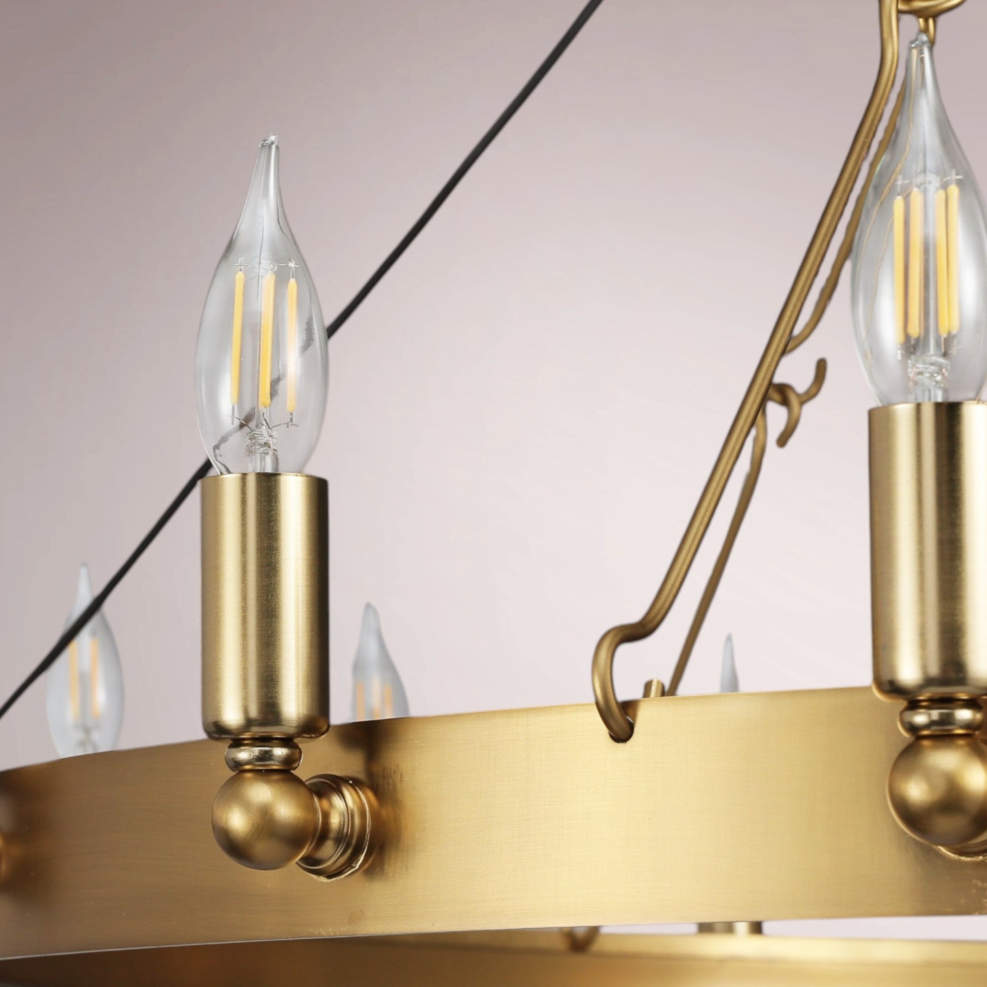 Cemino Vintage Candelabra Round Chandelier - GILDLAMPS