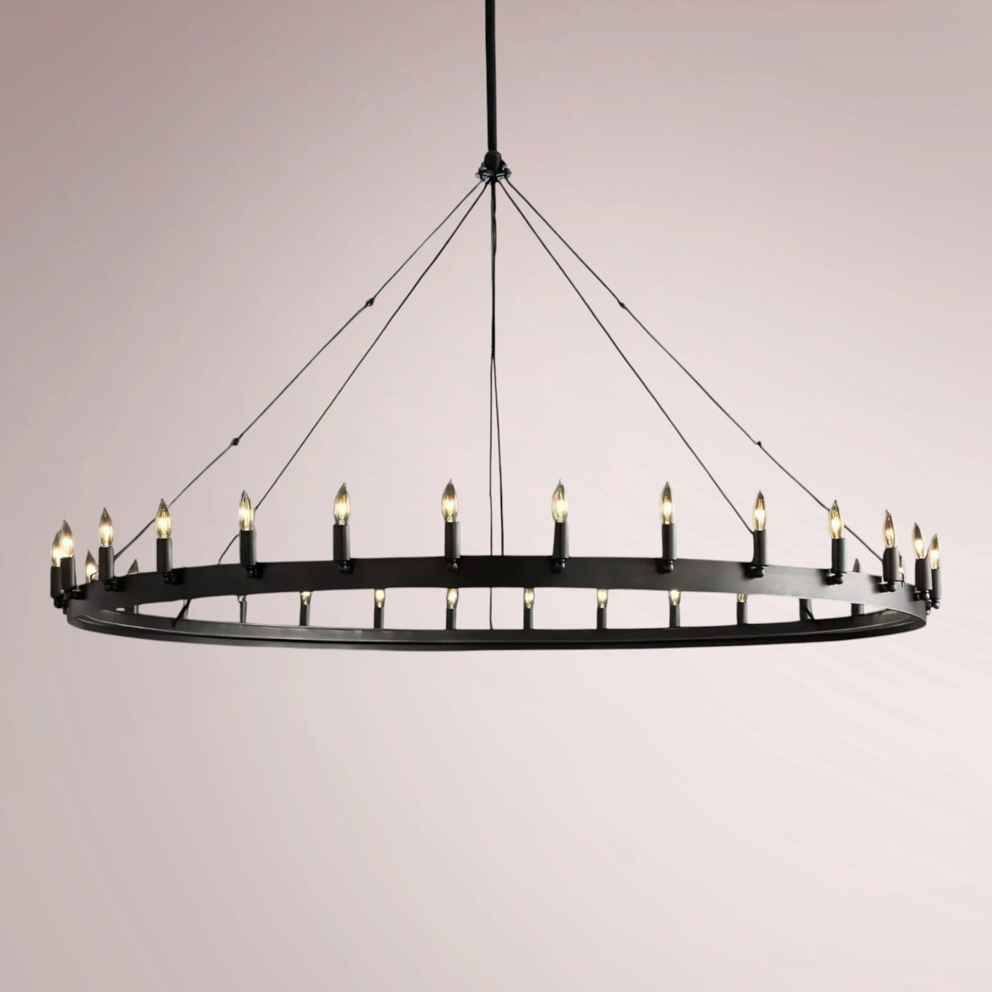 Cemino Vintage Candelabra Round Chandelier - GILDLAMPS