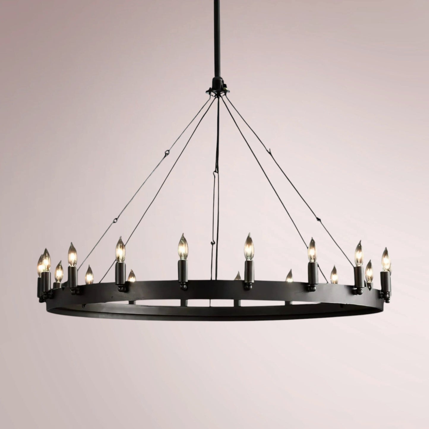 Cemino Vintage Candelabra Round Chandelier - GILDLAMPS