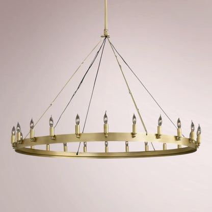 Cemino Vintage Candelabra Round Chandelier - GILDLAMPS