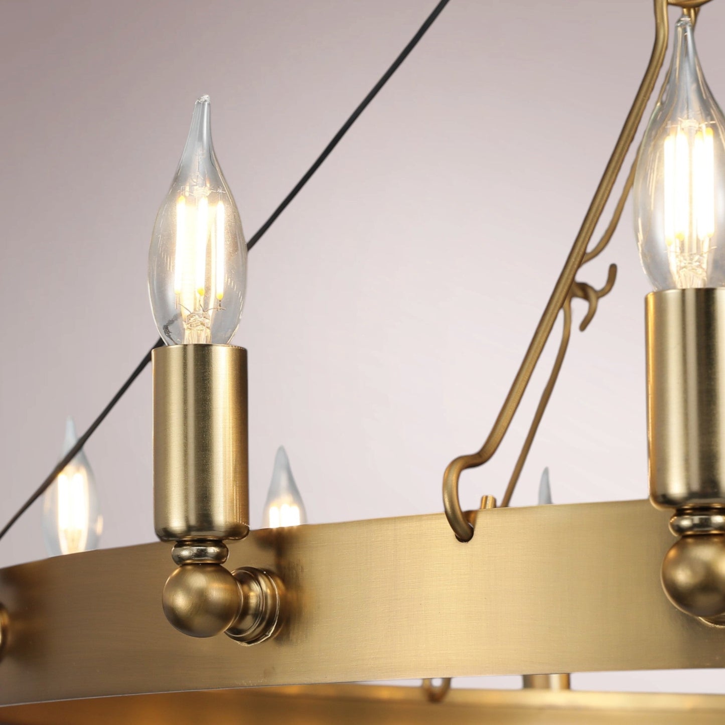 Cemino Vintage Candelabra Round Chandelier - GILDLAMPS
