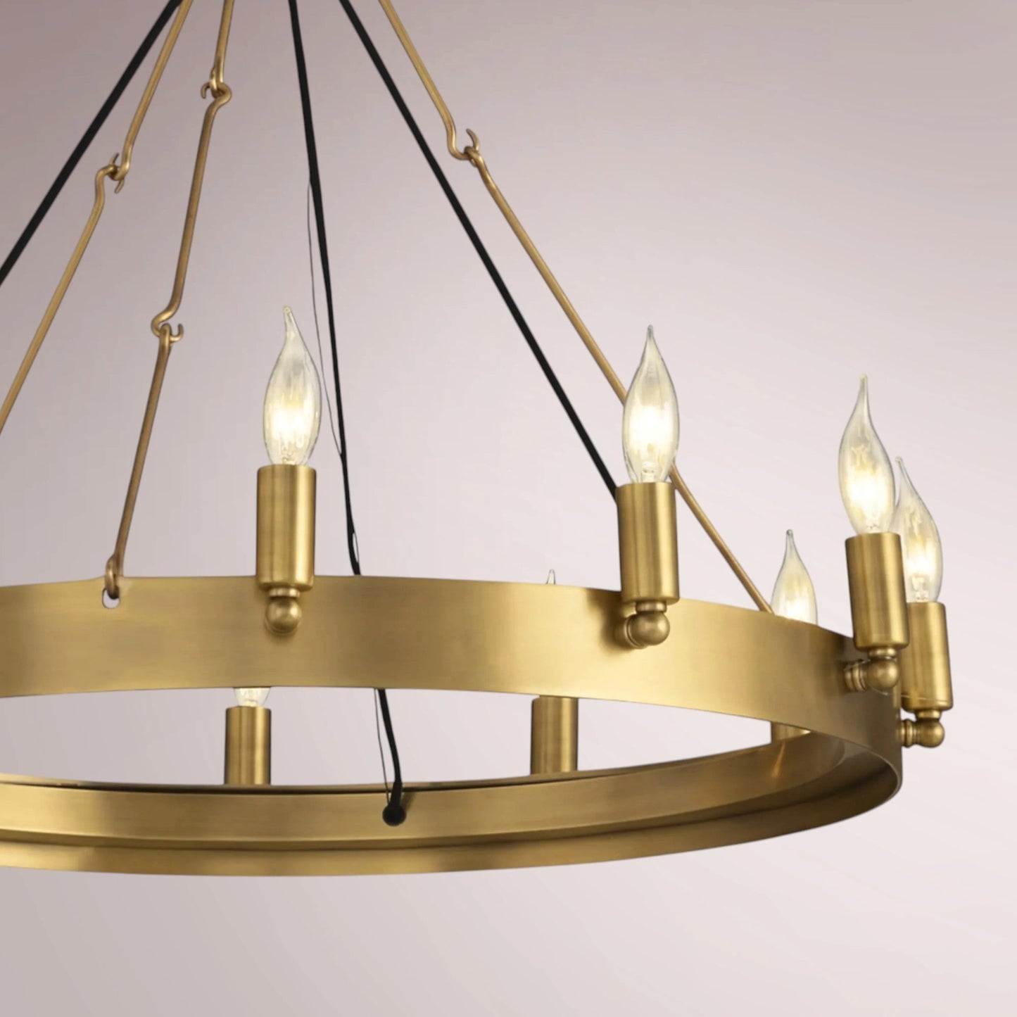 Cemino Vintage Candelabra Round Chandelier - GILDLAMPS