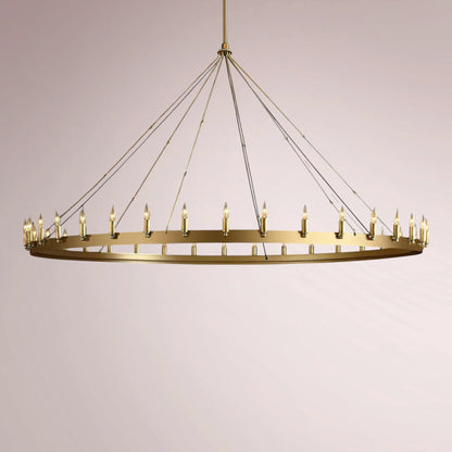 Cemino Vintage Candelabra Round Chandelier - GILDLAMPS