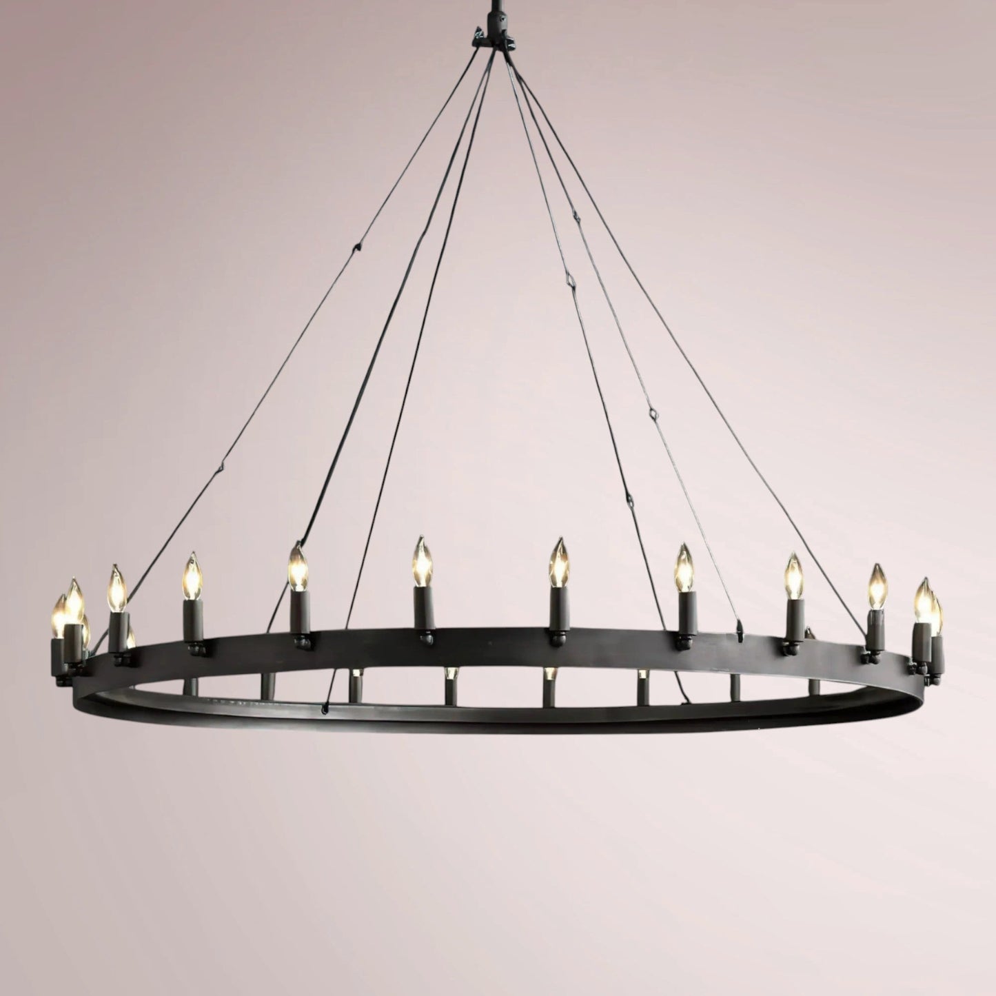 Cemino Vintage Candelabra Round Chandelier - GILDLAMPS