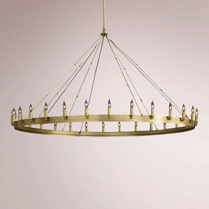 Cemino Vintage Candelabra Round Chandelier - GILDLAMPS