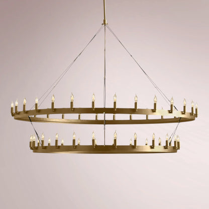 Cemino Vintage Candelabra Two - Tier Chandelier - GILDLAMPS