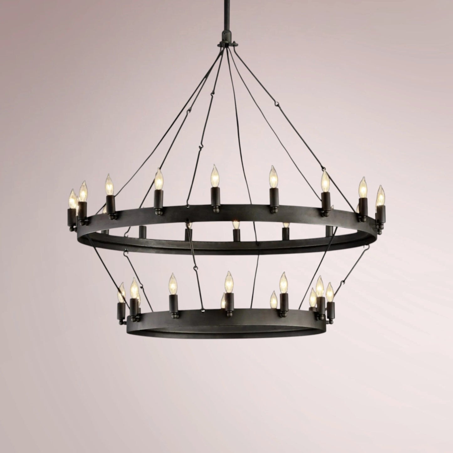 Cemino Vintage Candelabra Two - Tier Chandelier - GILDLAMPS