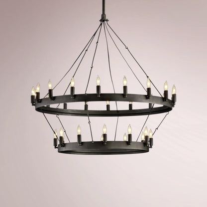 Cemino Vintage Candelabra Two - Tier Chandelier - GILDLAMPS