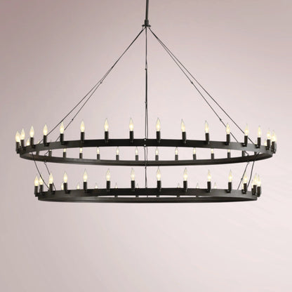 Cemino Vintage Candelabra Two - Tier Chandelier - GILDLAMPS