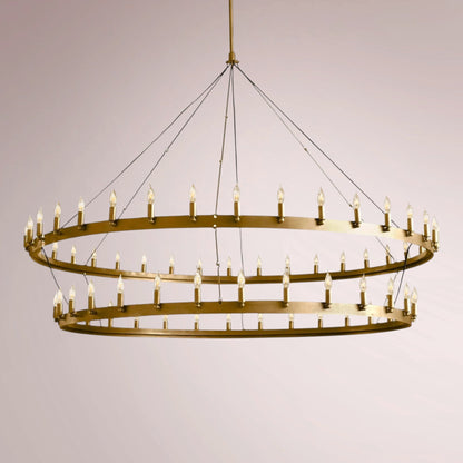 Cemino Vintage Candelabra Two - Tier Chandelier - GILDLAMPS
