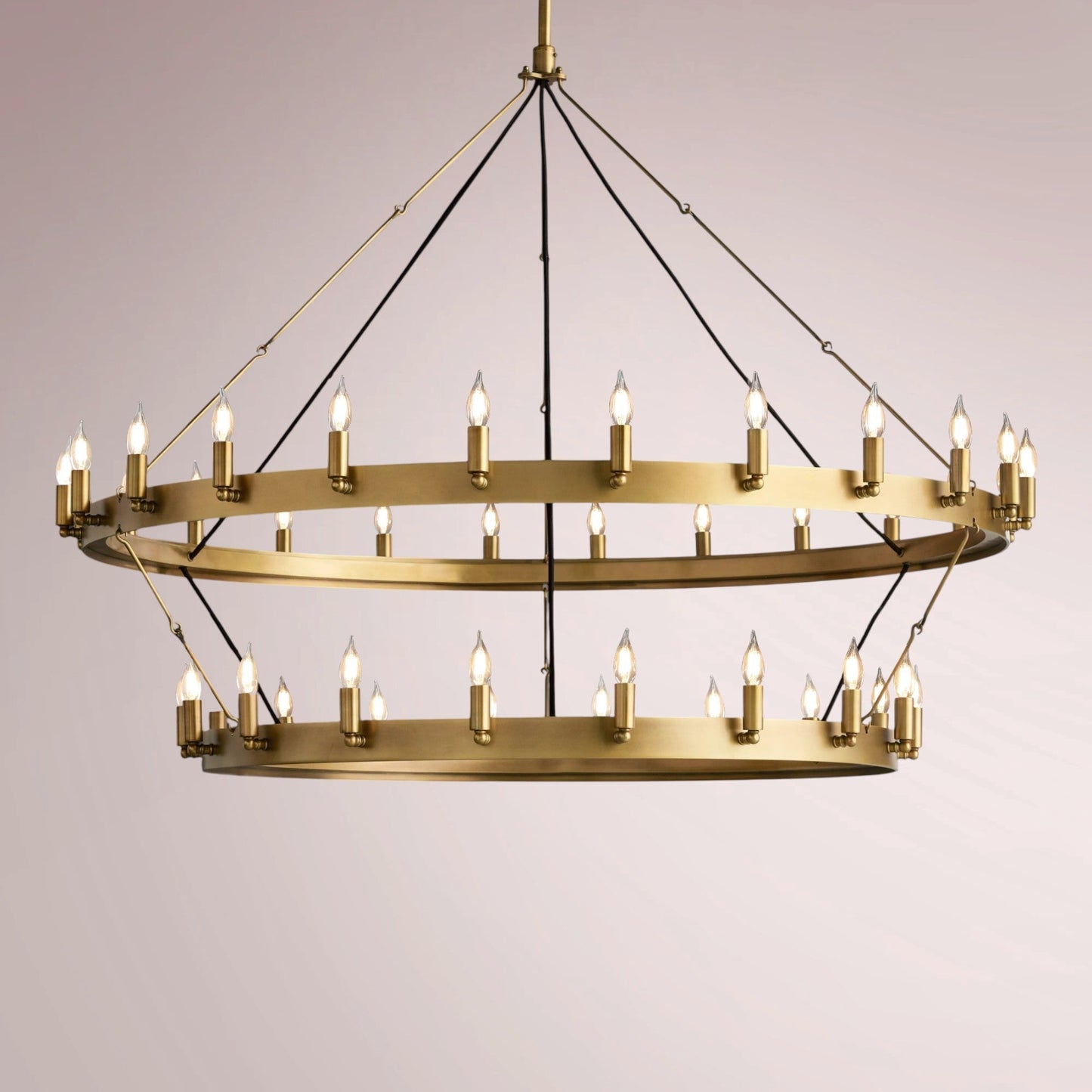 Cemino Vintage Candelabra Two - Tier Chandelier - GILDLAMPS