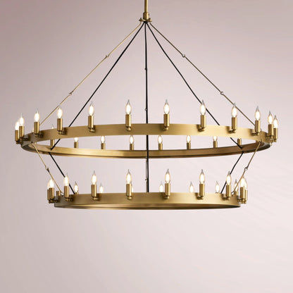 Cemino Vintage Candelabra Two - Tier Chandelier - GILDLAMPS
