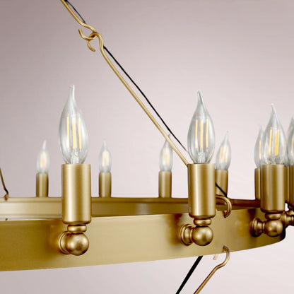 Cemino Vintage Candelabra Two - Tier Chandelier - GILDLAMPS