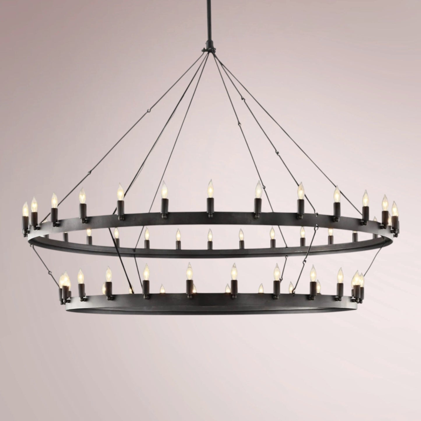 Cemino Vintage Candelabra Two - Tier Chandelier - GILDLAMPS