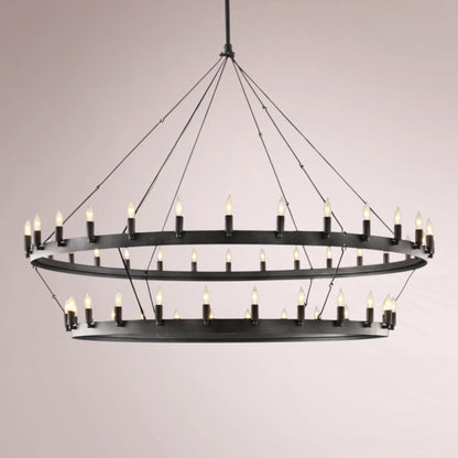 Cemino Vintage Candelabra Two - Tier Chandelier - GILDLAMPS