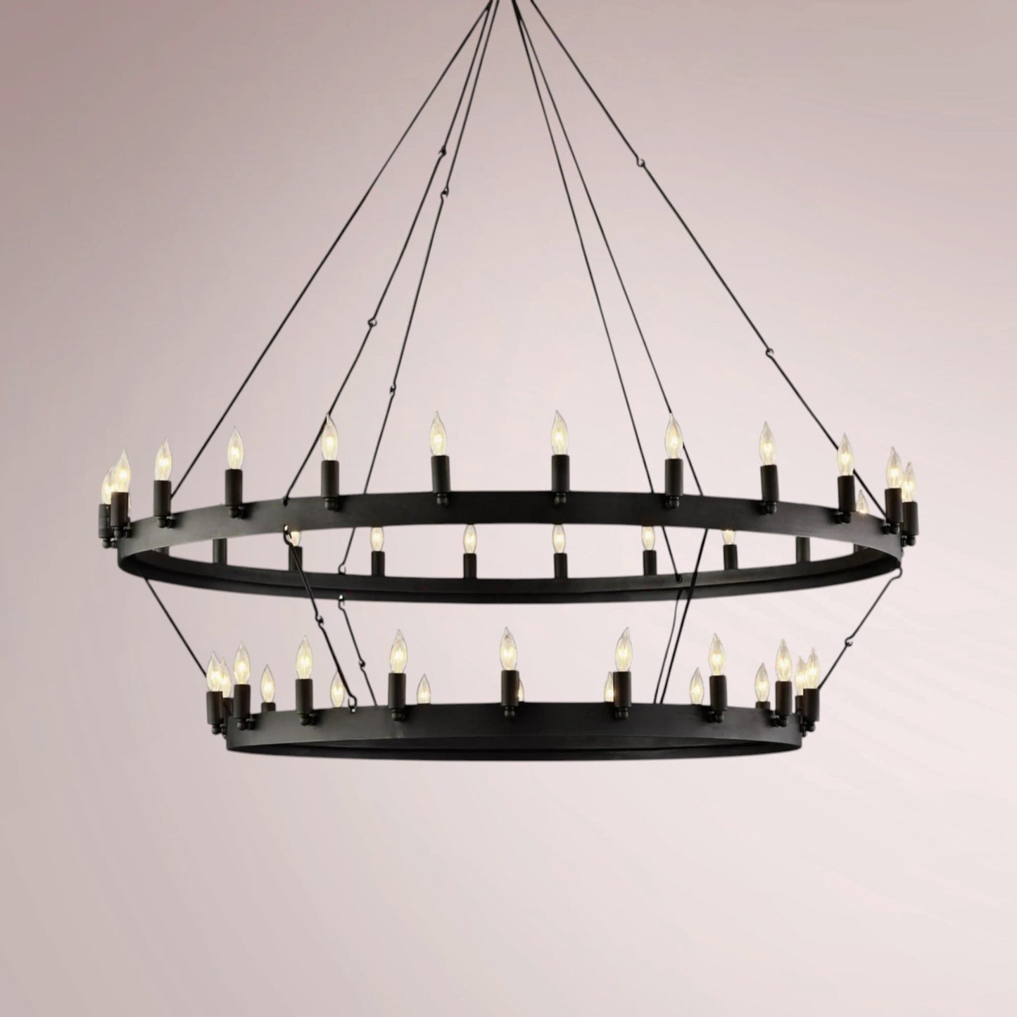 Cemino Vintage Candelabra Two - Tier Chandelier - GILDLAMPS