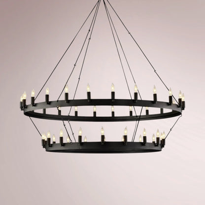 Cemino Vintage Candelabra Two - Tier Chandelier - GILDLAMPS