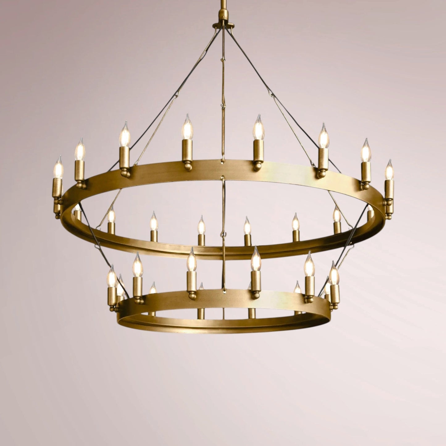 Cemino Vintage Candelabra Two - Tier Chandelier - GILDLAMPS