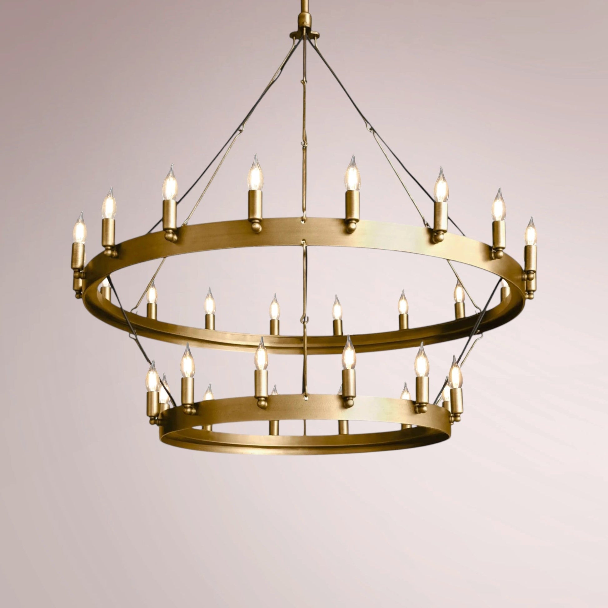 Cemino Vintage Candelabra Two - Tier Chandelier - GILDLAMPS