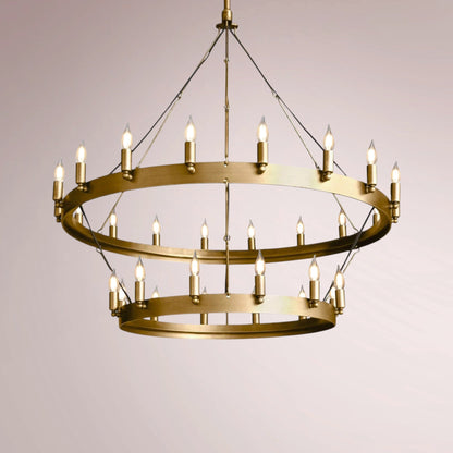 Cemino Vintage Candelabra Two - Tier Chandelier - GILDLAMPS